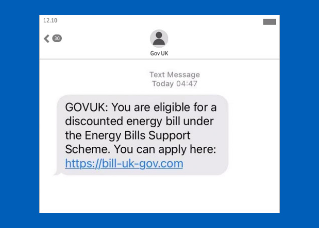 An example of a fake Governmental email used by scammers
