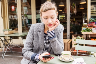 Women on her phone