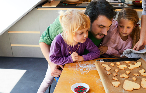 family baking