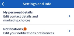 image of selecting 'Notifications'