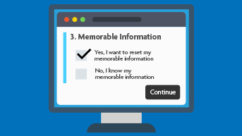 Reset memorable information