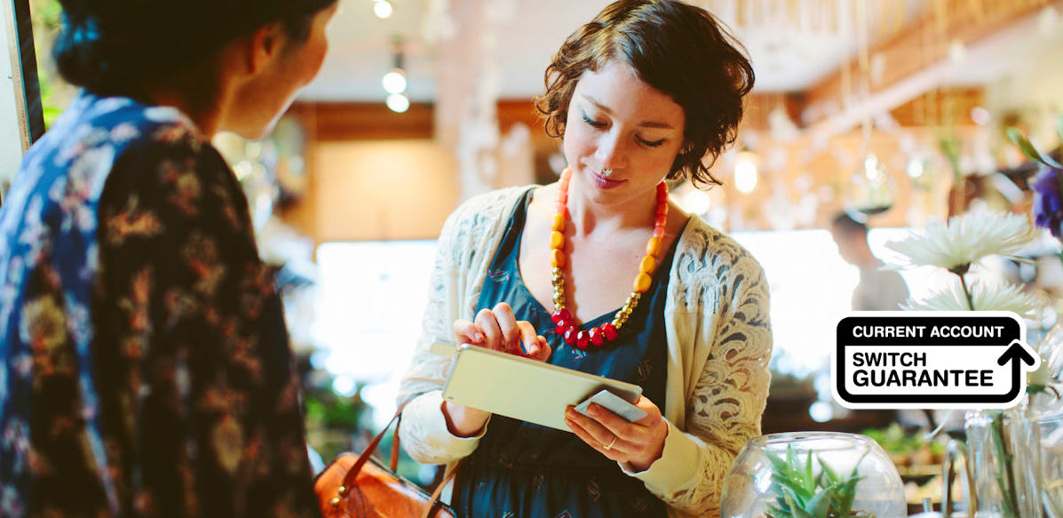 Woman on tablet
