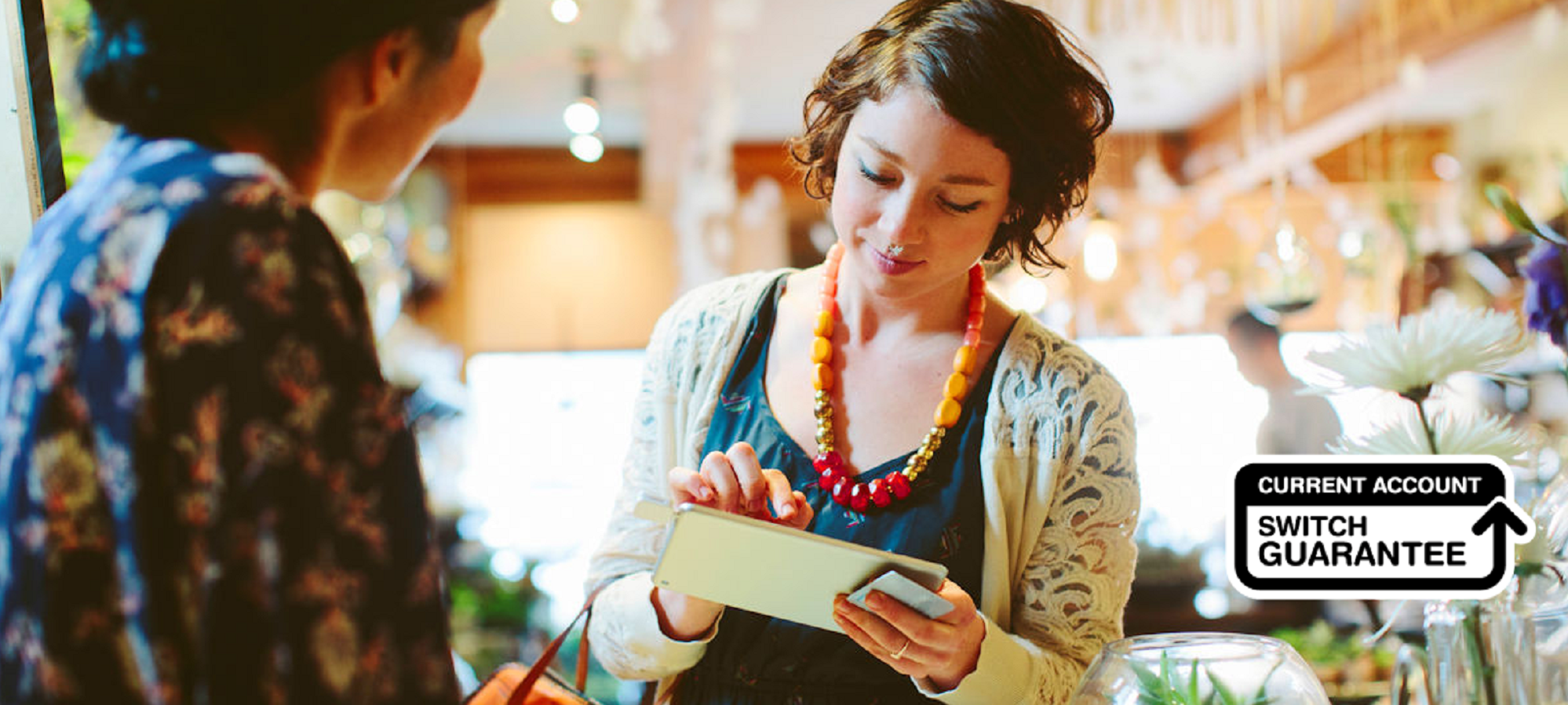 Woman on tablet