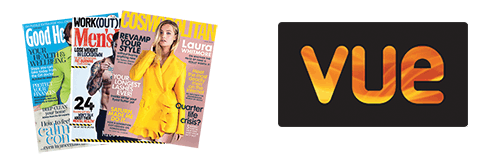 Rakuten logo, magazine images, vue logo