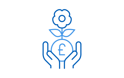coin hand illustration