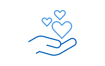 hearts hand illustration
