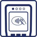 Look for the contactless symbol when paying for items up to the value of £30
