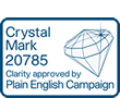 Crystal Mark 20785. Clarity approved by Plain English Campaign.