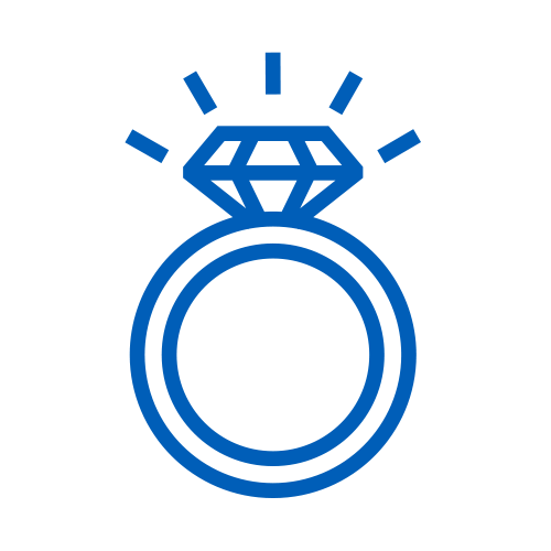 Blue ring icon