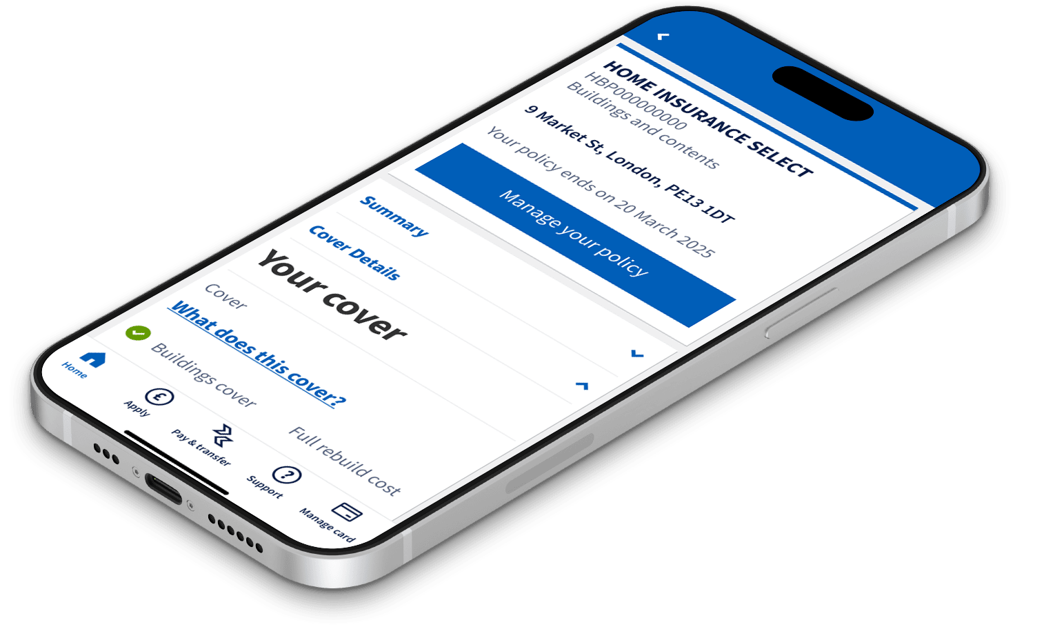 Image showing online banking on a mobile phone