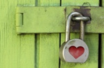 padlock on a door