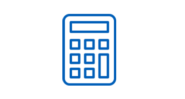 Table of debts with a total amount