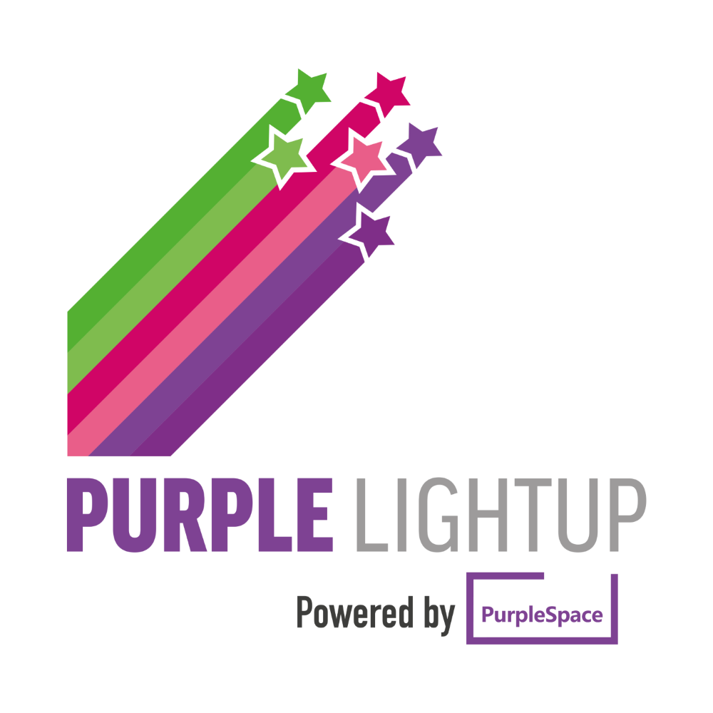 Logo for Purple Light Up campaign