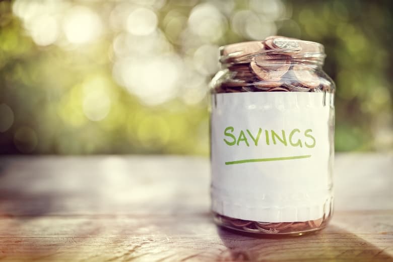 jar of coins