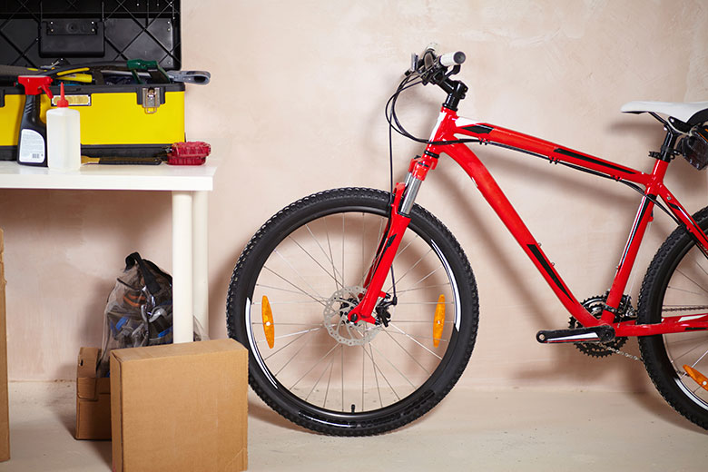 bicycle and tools