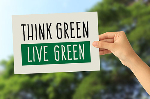 Green living banner
