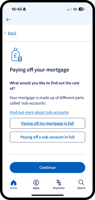 Paying off your mortgage app image.
