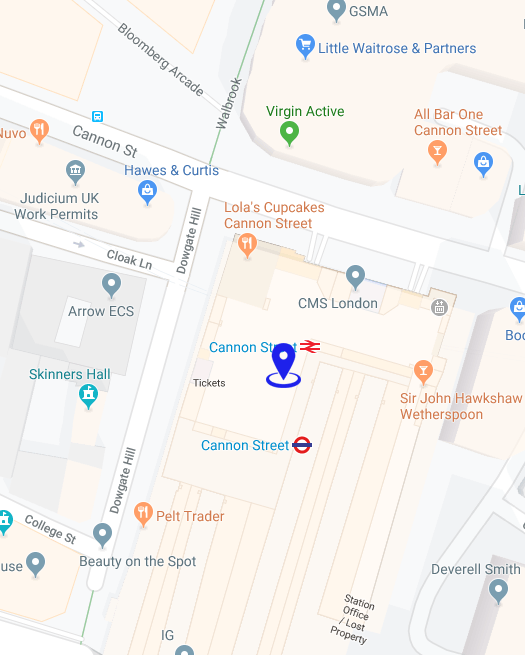 Map of Cannon Street