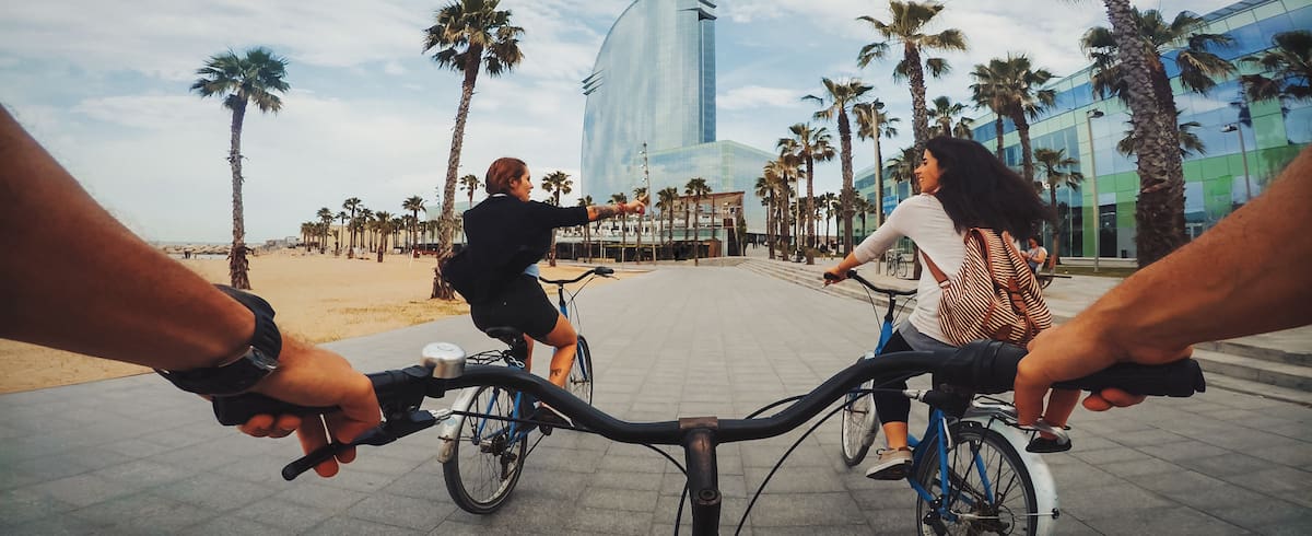 people cycling