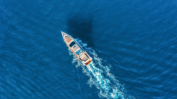 boat on the sea