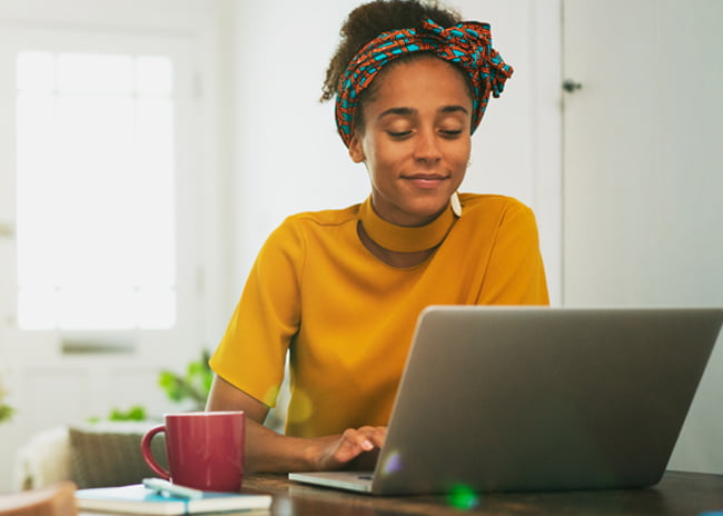 Woman on laptop