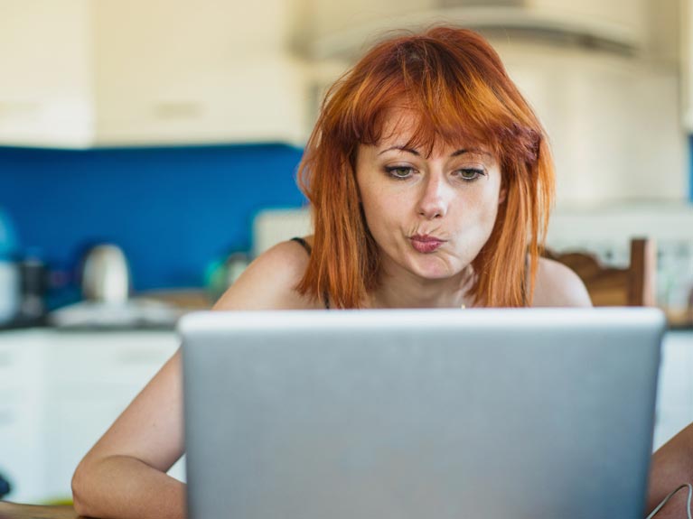 Women working on Laptop