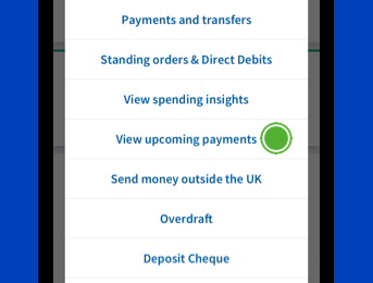 Screenshot of step 2 to view subcriptions in the app