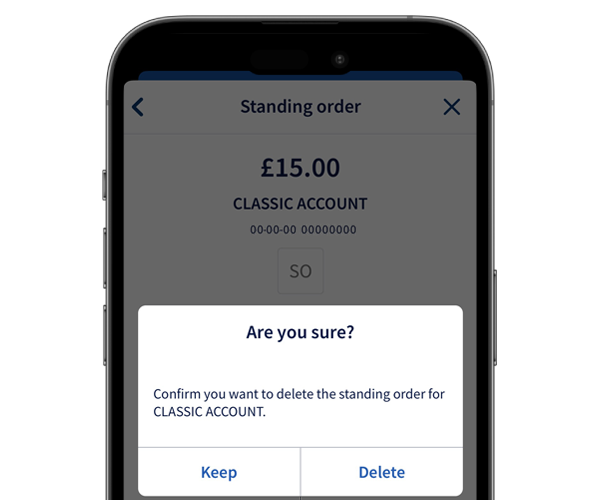 Cancel a standing order 