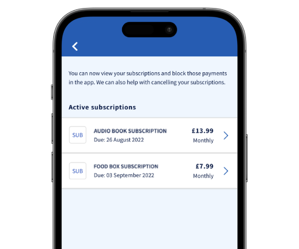 Subscription payment image